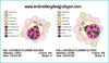 Ladybug lady bug on flower embroidery design chart