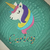 Unicorn Face Head Rainbow Machine Embroidery Design