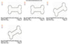 Dog Bone Applique Machine Embroidery Designs 4 sizes - Embroidery Designs By AVI