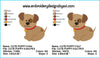 Cute Puppy Dog Machine Embroidery Designs 4x4 & 5x7 Instant Download Sale