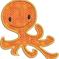 Octopus Applique Machine Embroidery Design - Embroidery Designs By AVI