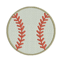 Baseball with fill Machine Embroidery Design - Embroidery Designs By AVI