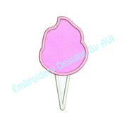 Cotton Candy Applique Machine Embroidery Design - Embroidery Designs By AVI