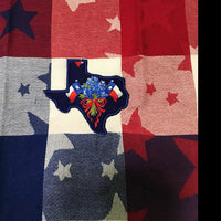 Texas State Applique Machine Embroidery Design