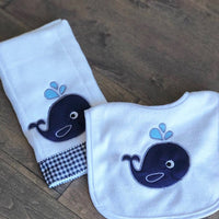 Whale Baby Cute II Applique Machine Embroidery Design
