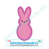 Applique Marshmallow Peep Bunny Rabbit Easter Machine Embroidery Design - Embroidery Designs By AVI