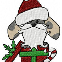 Christmas Puppy Dogs Machine Embroidery Design Set of 10 - Embroidery Designs By AVI