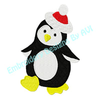Free Christmas Penguin Embroidery Design Download