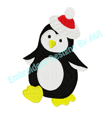 Free Christmas Penguin Embroidery Design Download