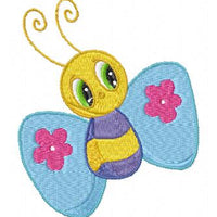 Kids Butterfly and Bugs Machine Embroidery Designs Set of 10 - Embroidery Designs By AVI