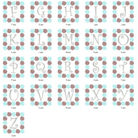 Curlz Swirls Embroidery Monogram Fonts Letters