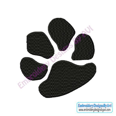 Dog Animal Paw Print Machine Embroidery Design