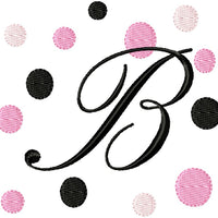 Fancy Fonts and Dots Embroidery Monogram Fonts Download