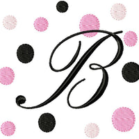 Fancy Fonts and Dots Embroidery Monogram Fonts embroidery designs cd,embroidery designs usb