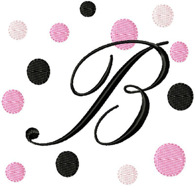 Fancy Fonts and Dots Embroidery Monogram Fonts embroidery designs cd,embroidery designs usb