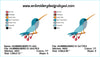 Hummingbird Bird Machine Embroidery Design