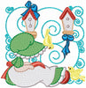 Sunbonnet and Bird Blocks Machine Embroidery Designs Set of 12 - Embroidery Designs By AVI