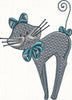 Swirly Cats Cat Machine Embroidery Designs Set of 10 - Embroidery Designs By AVI