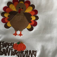 Cute Turkey Thanksgiving Fall Machine Embroidery Design
