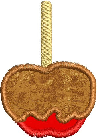 Caramel Apple Applique Machine Embroidery Design - Embroidery Designs By AVI