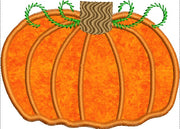 Fall Pumpkin Applique Machine Embroidery Design - Embroidery Designs By AVI