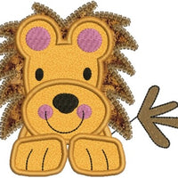 Zoo Baby Lion Applique Machine Embroidery Design - Embroidery Designs By AVI