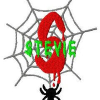 Halloween Spider Machine Embroidery Monogram Fonts Designs Set - Embroidery Designs By AVI