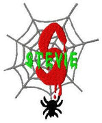 Halloween Spider Machine Embroidery Monogram Fonts Designs Set - Embroidery Designs By AVI