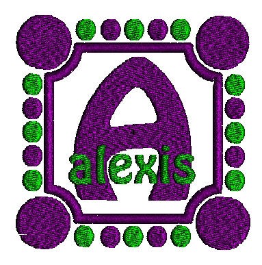 Bold Dots Machine Embroidery Monogram Fonts Design Set - Embroidery Designs By AVI