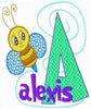 Cute Buzzing Bee Monogram Fonts Machine Embroidery Designs Set embroidery designs cd,embroidery designs usb Sale - Embroidery Designs By AVI