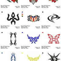 Tatoo Tattoo Machine Embroidery Designs Set of 12 - Embroidery Designs By AVI