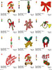 Christmas Variety Machine Embroidery Designs ds1 - Set of 14 Instant Download Sale - Embroidery Designs By AVI