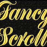 Fancy Scroll Script Machine Embroidery Monogram Font Set - Embroidery Designs By AVI