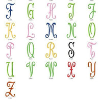 Swirly Curl Style 3 Machine Embroidery Monogram Fonts Designs Set - Embroidery Designs By AVI