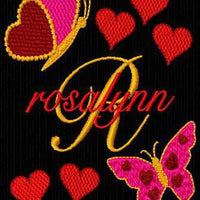 Valentines Butterfly Butterflies Heart Machine Embroidery Alphabet Monogram Fonts Set - Embroidery Designs By AVI