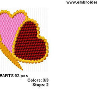 Butterfly Butterflies Heart II Wings Machine Embroidery Design - Embroidery Designs By AVI