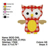 Owl with Polka Dots polkadots Kids Baby Machine Embroidery Design 4x4 Hoop  Instant Download Sale - Embroidery Designs By AVI