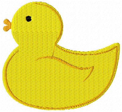 Rubber Duck Duckie Machine Embroidery Design - Embroidery Designs By AVI