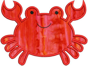 Cute Crab Applique Machine Embroidery Design - Embroidery Designs By AVI