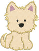 Yorkie Puppy Dog Applique Machine Embroidery Design - Embroidery Designs By AVI