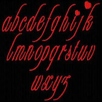 Valentines Hearts Machine Embroidery Alphabet Monogram Fonts Designs Set - Embroidery Designs By AVI