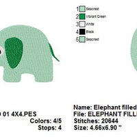 Baby Elephant Machine Embroidery Design - Embroidery Designs By AVI