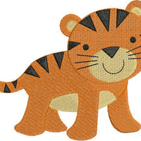 Tiger Zoo Jungle Machine Embroidery Design - Embroidery Designs By AVI