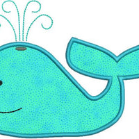 Whale I Applique Machine Embroidery Design - Embroidery Designs By AVI