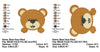 Cute Bear Face Filled Machine Embroidery Design - Embroidery Designs By AVI