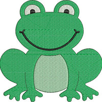 Cute Frog Machine Embroidery Design - Embroidery Designs By AVI