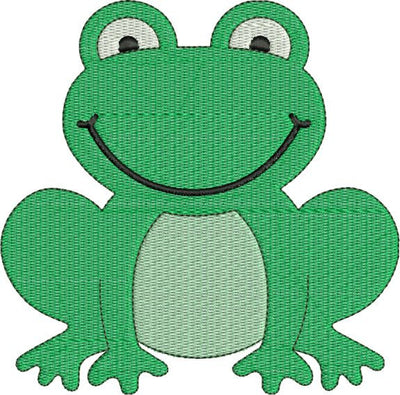 Cute Frog Machine Embroidery Design - Embroidery Designs By AVI