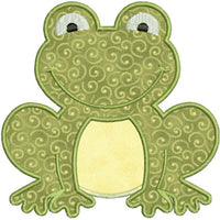 Applique Frog Toad Machine Embroidery Design - Embroidery Designs By AVI