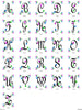 Pretty Script Dot Fonts Monogram Machine Embroidery Designs Set - Embroidery Designs By AVI