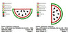 Applique Watermelon Slice Machine Embroidery Design - Embroidery Designs By AVI